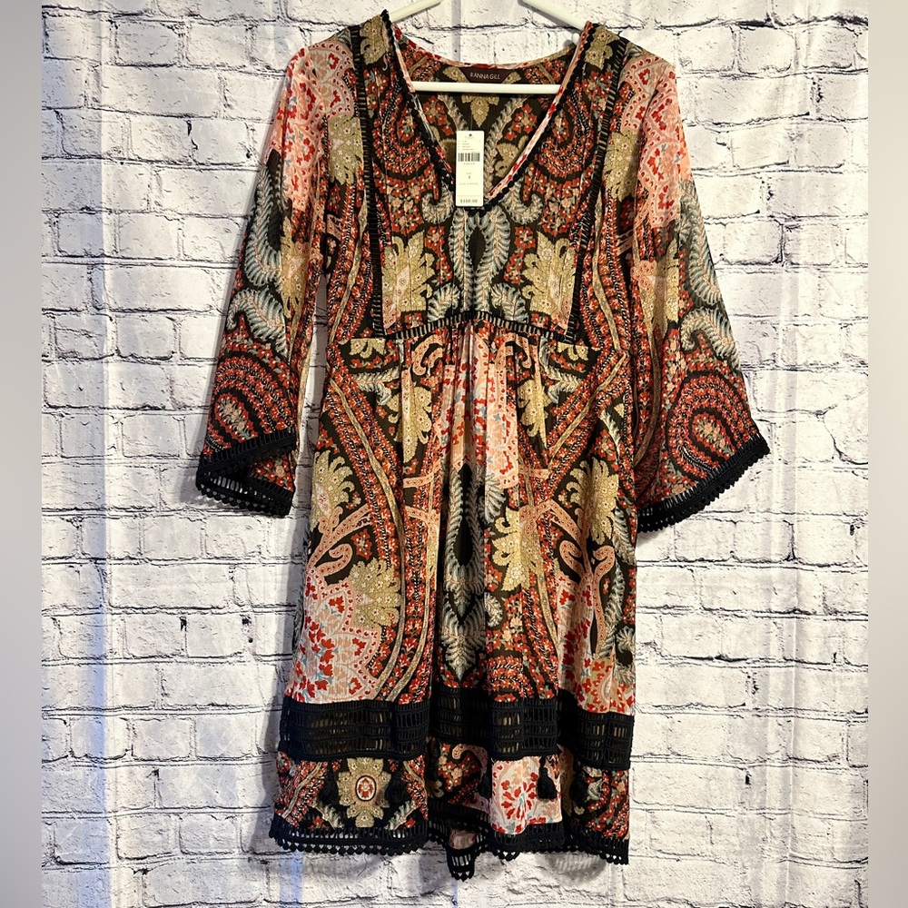 Ranna Gill Size 4 Boho Dress NWT